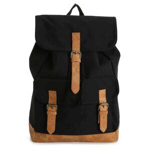 DSW Black& Brown Canvas Backpack